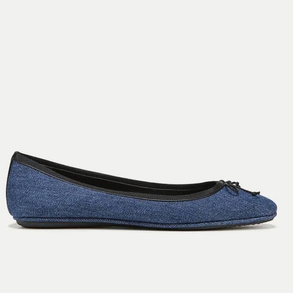 Veronica Beard Blue Denim Bow Flats Size 5 NWT - Picture 10 of 15